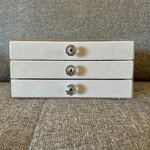 Acrylic Velvet 3-Drawer Organizer Box Jewelry Organizer adjustable